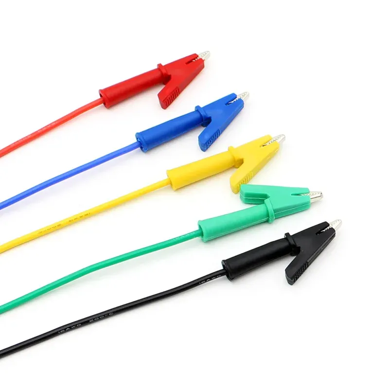 2-Pack Test Leads – 4mm Stackable Banana Plugs To Alligator Clips | 1M Cable, 15A 1000V