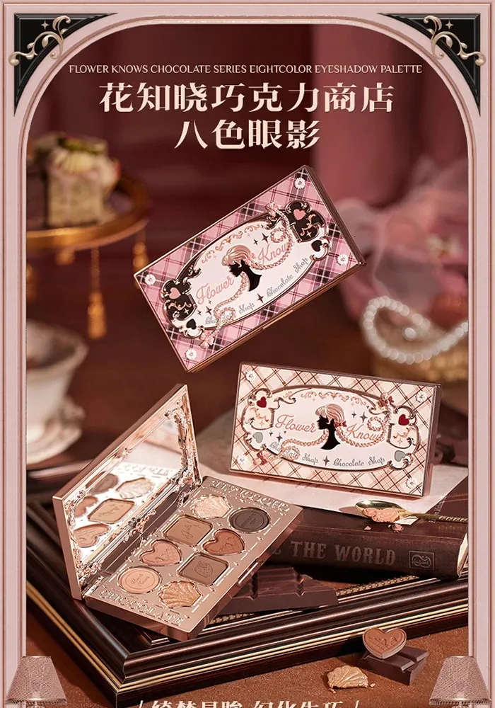 Chocolate 8-Color smokey eyeshadow with Shimmer,