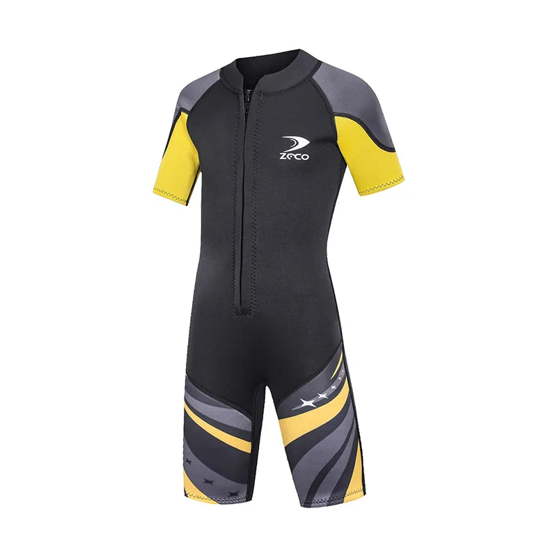 ZCCO Kids Shorty Wetsuit - 2.5mm Neoprene For Swimming, Surfing & Water Sports