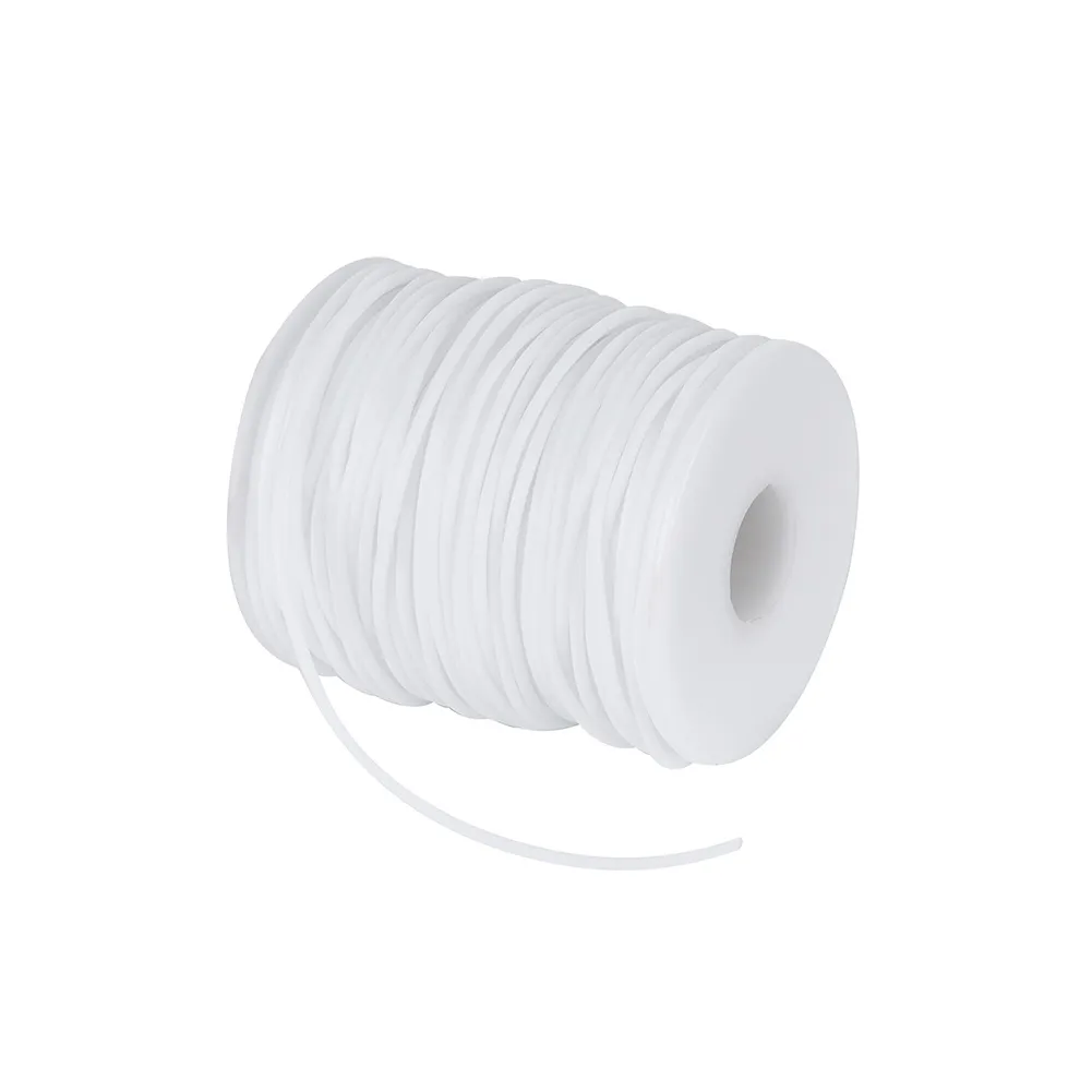 PVC Hollow Tubular Rubber Cord Thread 2mm Diameter with 1mm Hole on 50m ...