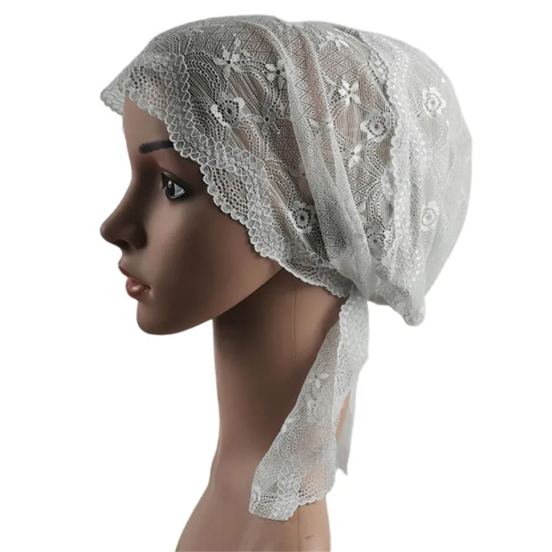 Lace Underscarf Muslim Hijab Inner Cap Women Ninja Hat 