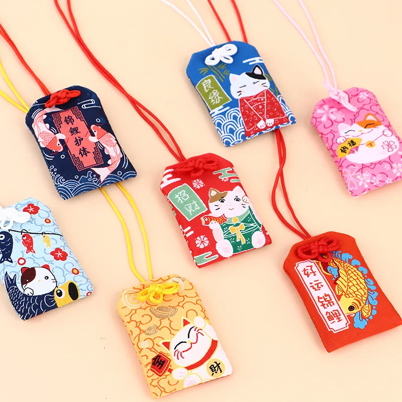 Japanese Omamori lucky talisman Pendant for Fortune, Health