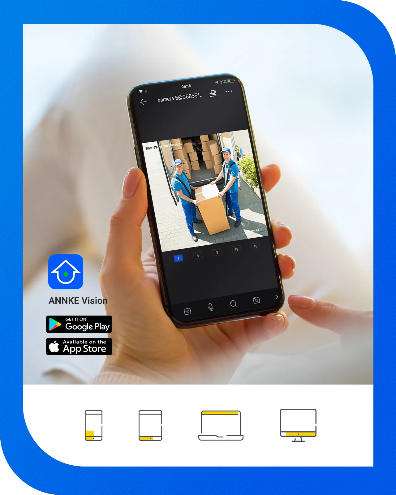 ANNKE 5MP Outdoor Security Camera: Weatherproof Audio Recording