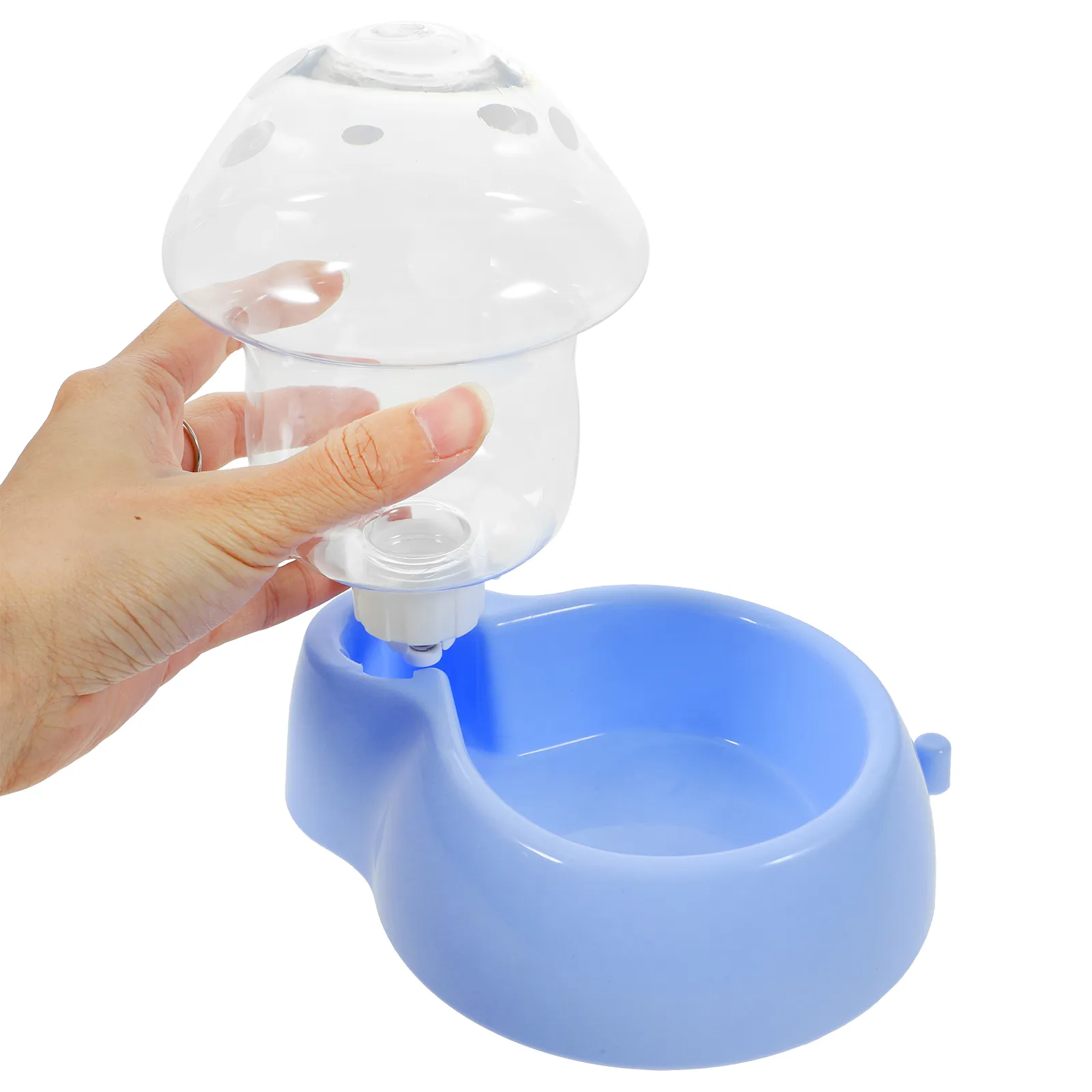 2-in-1 Futterspender Für Haustiere – Automatischer Wasser- & Futterbehälter, 0,85 L Wasser & 3 L Futter, Blau, Stromlos