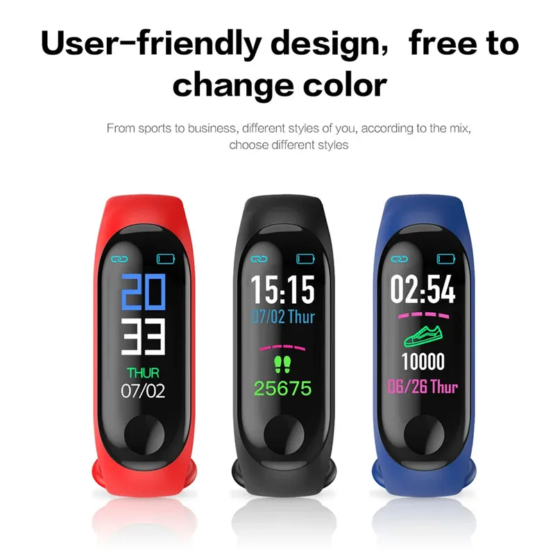 Rate Monitor Appline M3 Smart Watch Fitness Tracker Waterproof M3