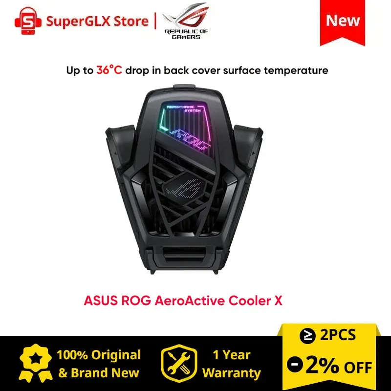 Original ASUS AeroActive Cooler X with USB-C Charging and Fan