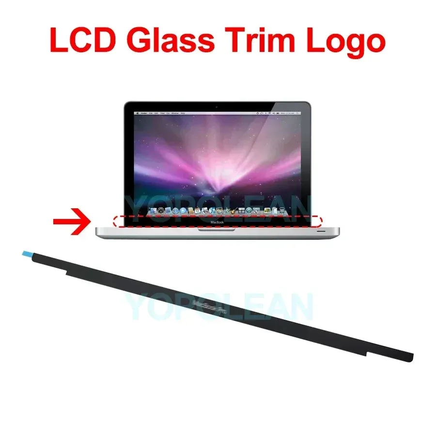 MacBook Air 13" Front Bezel Glass Cover With Logo - Compatible With A1932, A2179, A2337
