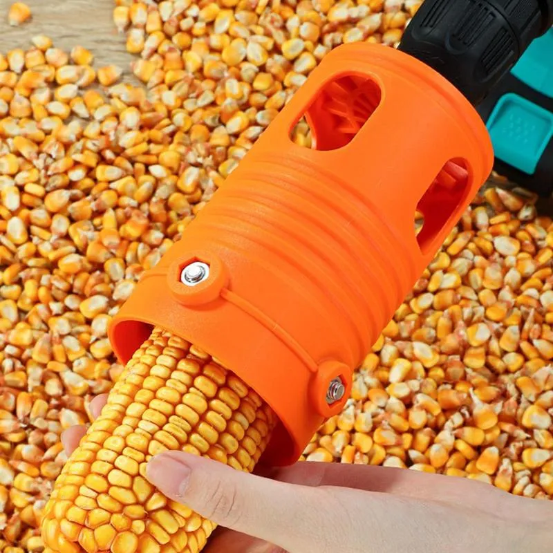 Hands-Free Corn Cob Remover Tool - Electric Drill Compatible Corn ...