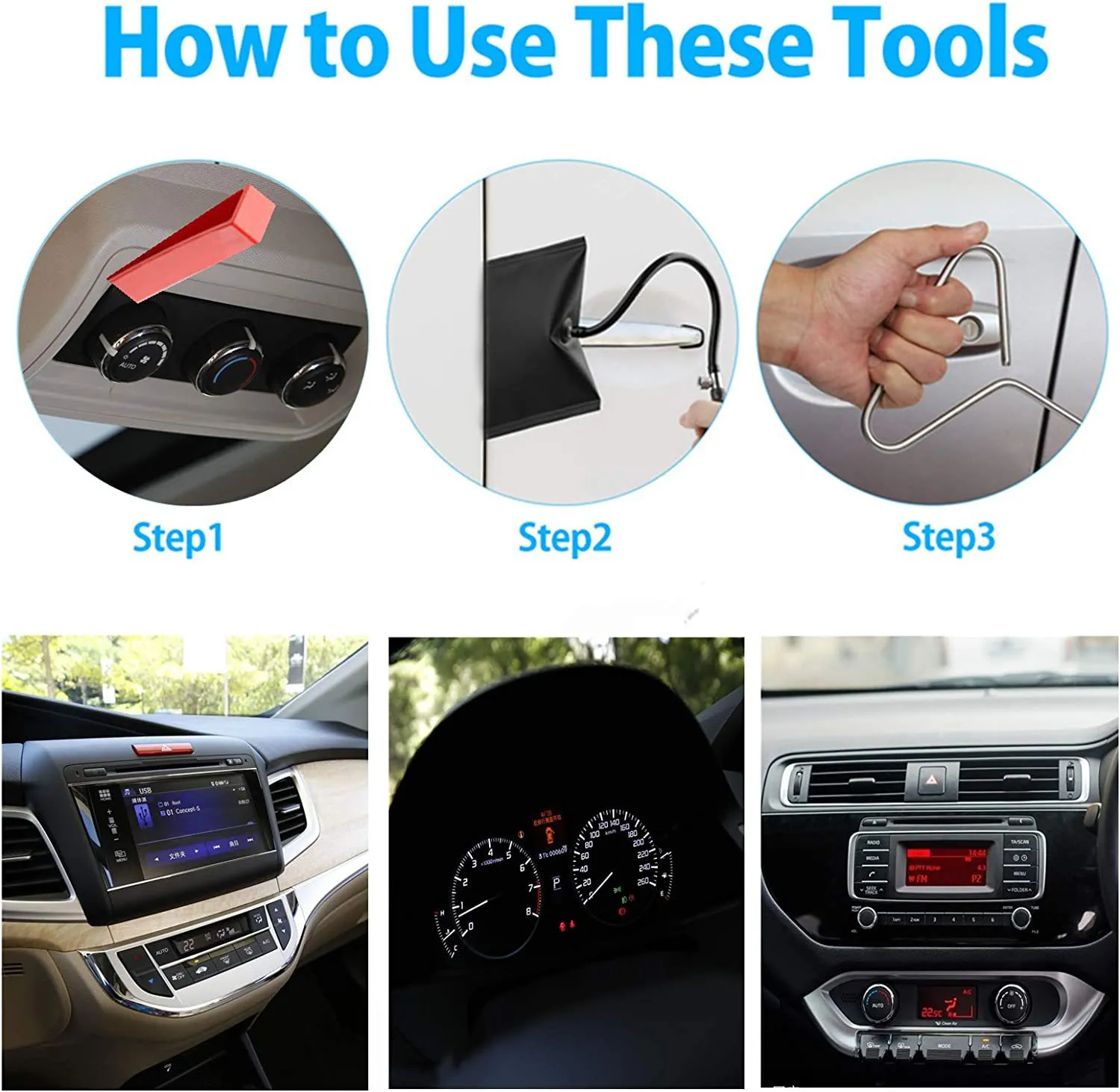 Auto Open Tools with Long Reach Grabber Lockout Hook for Keys, Air ...