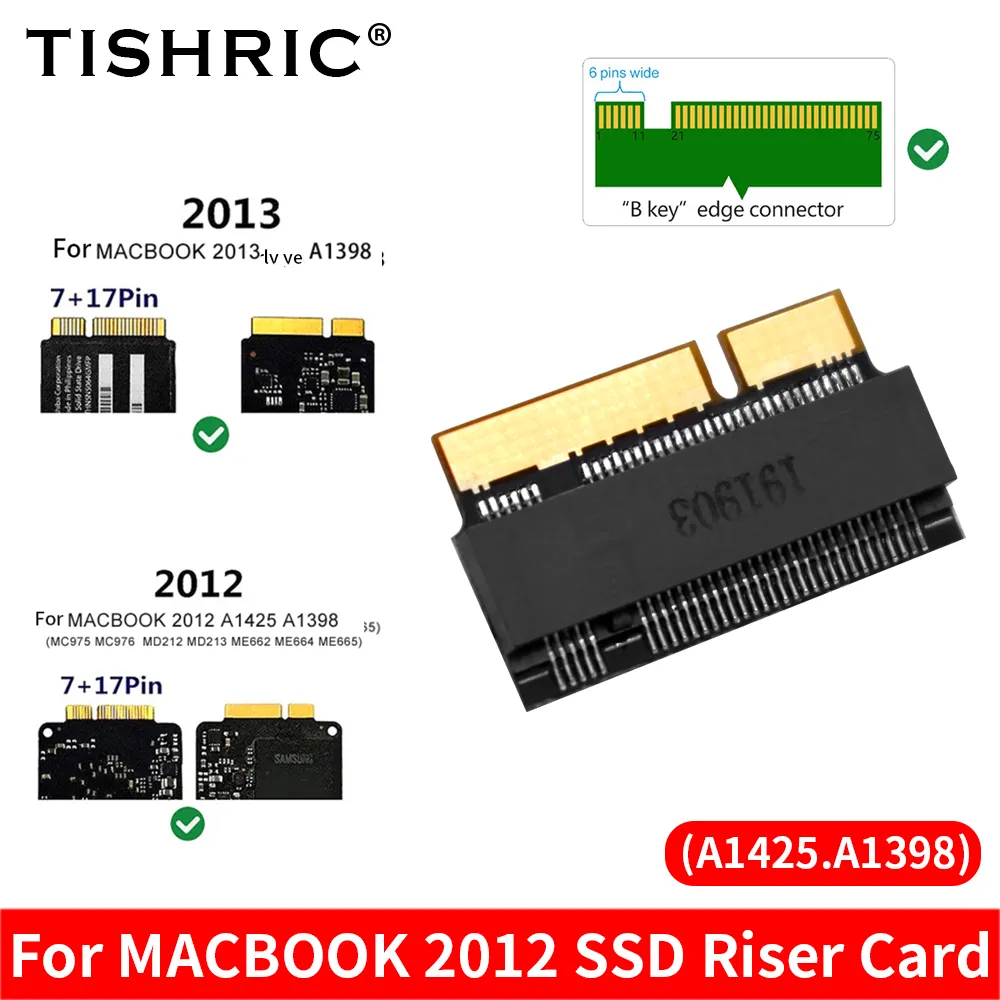 Adaptateur M.2 NGFF SATA Vers 26 Pins Pour MacBook Air 2012 – Upgrade SSD Facile