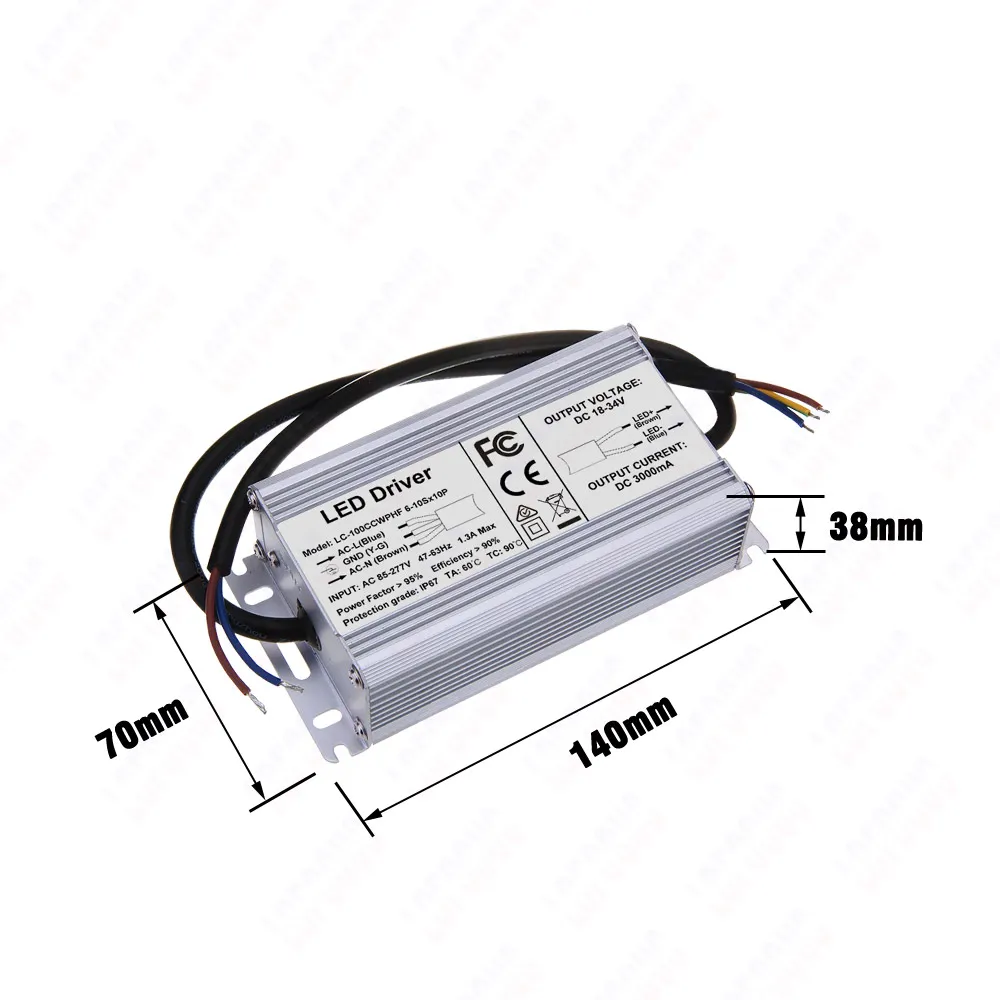 DHgate.com:Waterproof 100W-120W LED Driver, IP67 1500mA-4200mA Power ...