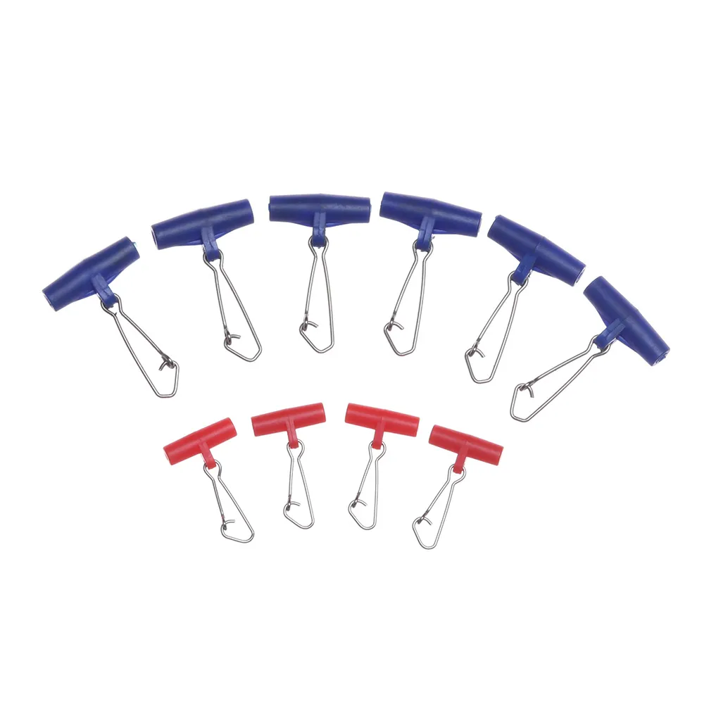 Fishing Knot Braid To Swivel 10-Pack Clear Snap Swivel Head With