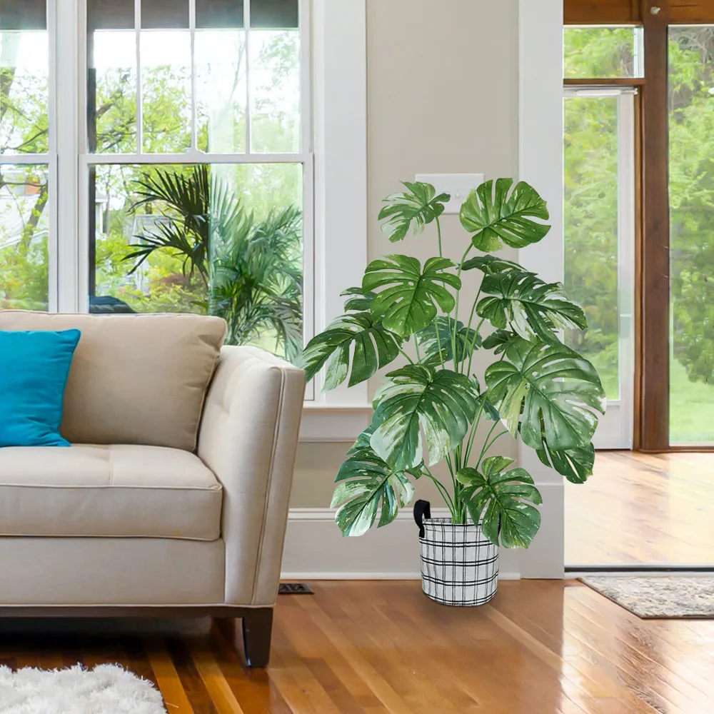 65/100cm Monstera Plant Plastic Leaf Small Fake Potted Artificial Indoor  Plant for Home Decor Office from Dhgate Pruning pliers - price 25.53