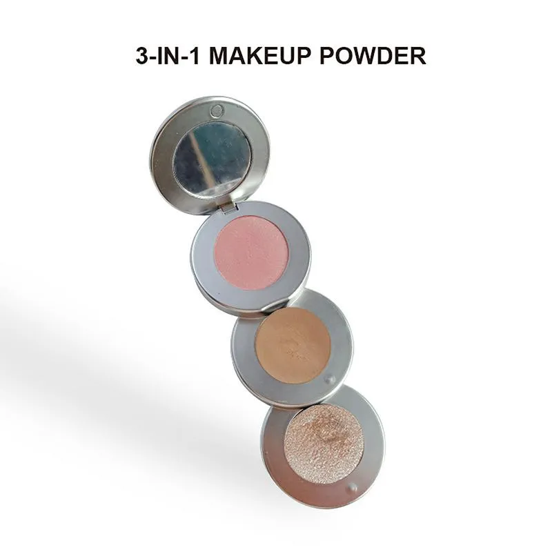 3-in-1 Face Palette: Blush, Highlighter, Contour | All-in-One Makeup ...