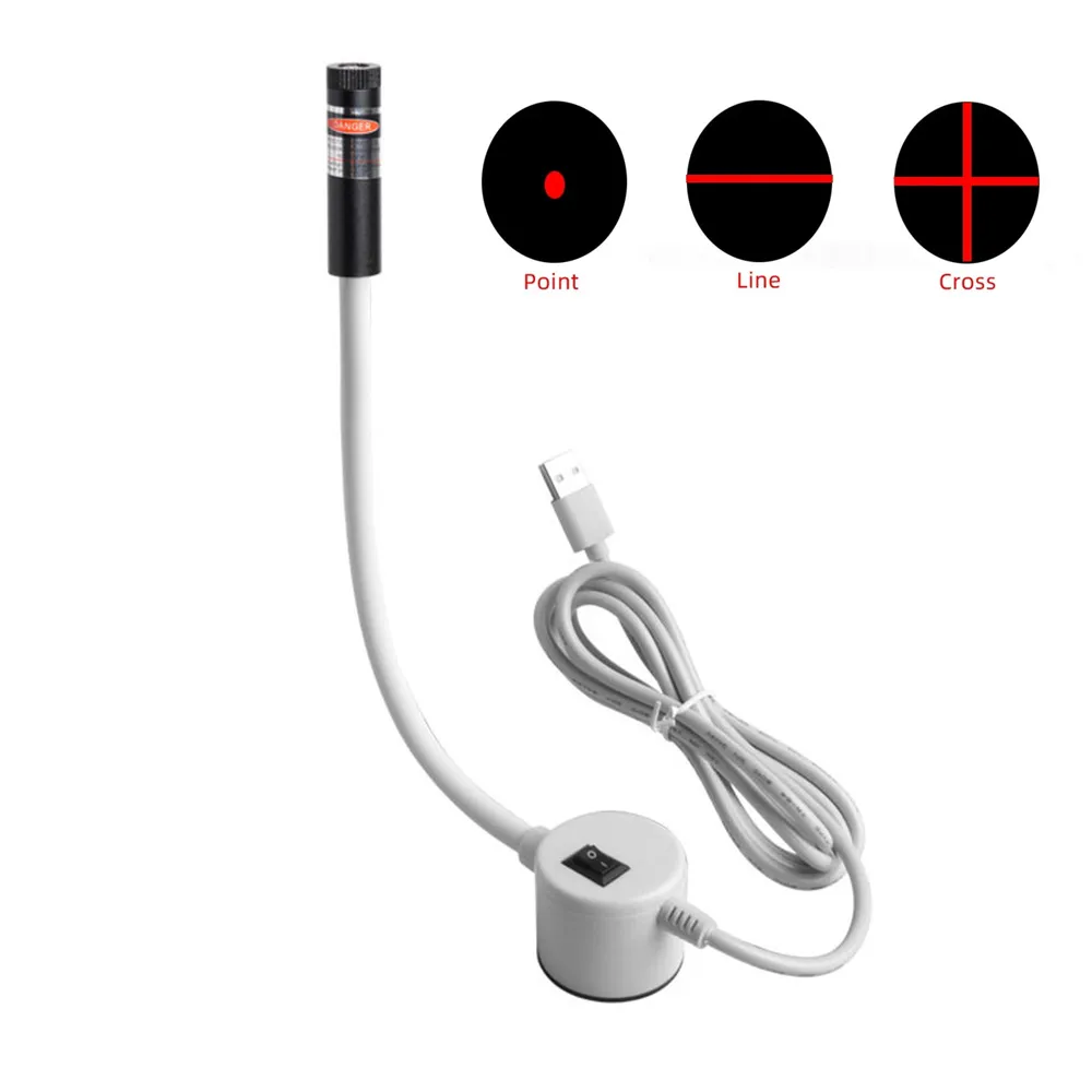 镭射银 临江仙 4cm×5m 100cm/loop 2024 USB Laser Sewing Machine Positioning Light - Magnetic