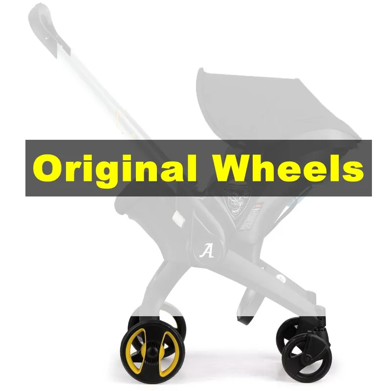 DHgate Original Donna Doona Stroller Replacement Front Wheels Premium Rubber Pushchair Back Wheels 2 Pack Black Baby Kids Maternity
