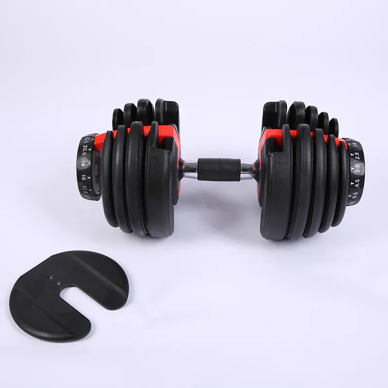 Ddfe adjustable buying dumbbell barbell lifting set