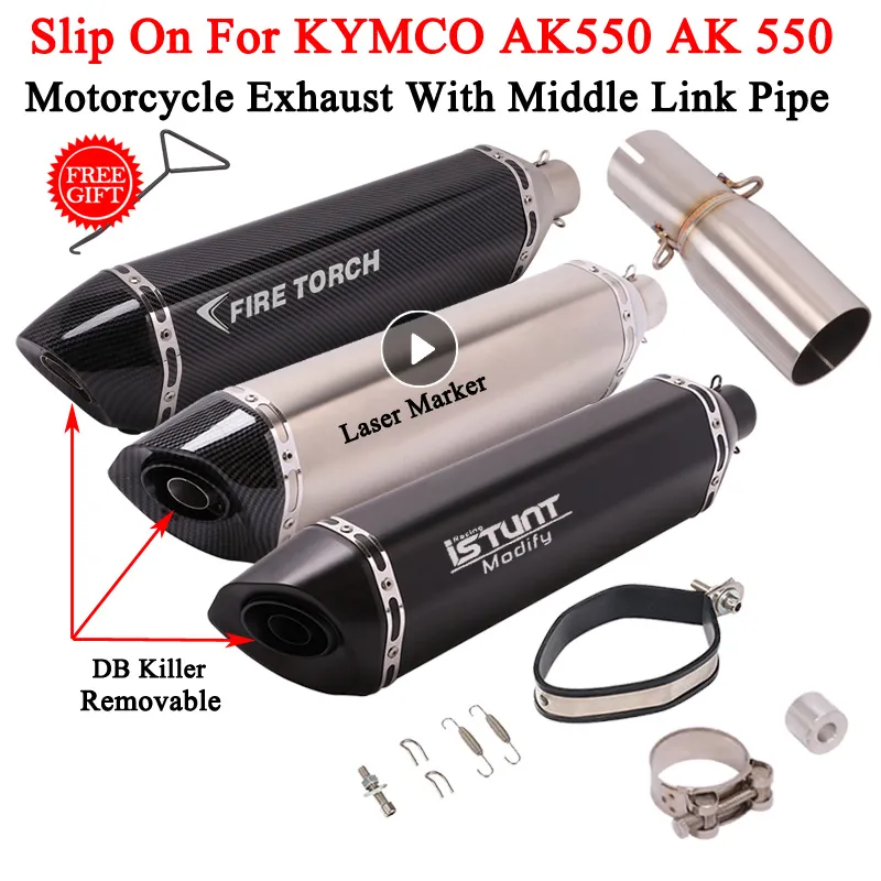 Motorcycle Akrapovic Ak 550 Kymco Akrapovic Exhaust Street Legal