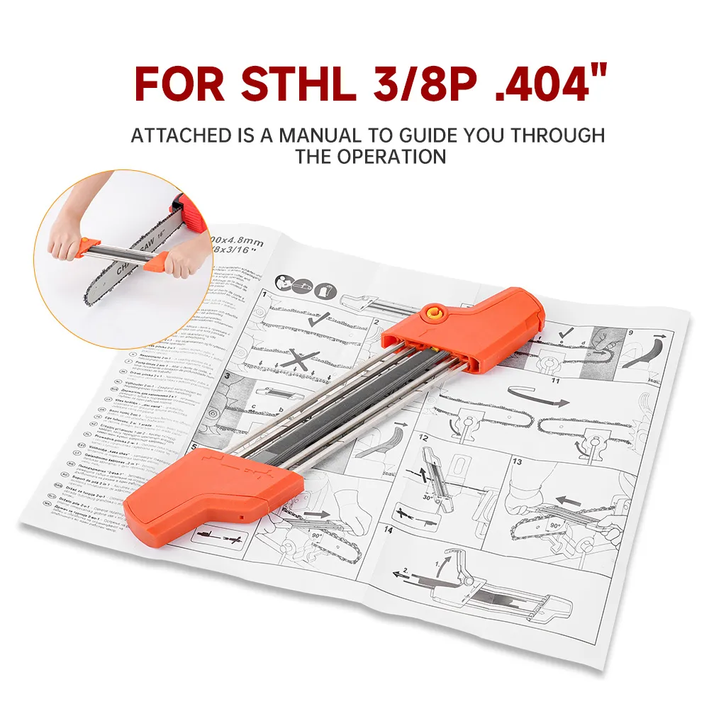 Chain Sharpener Stihl 3PCS X 2 IN 1 Chainsaw Teeth Quick Sharpener File ...