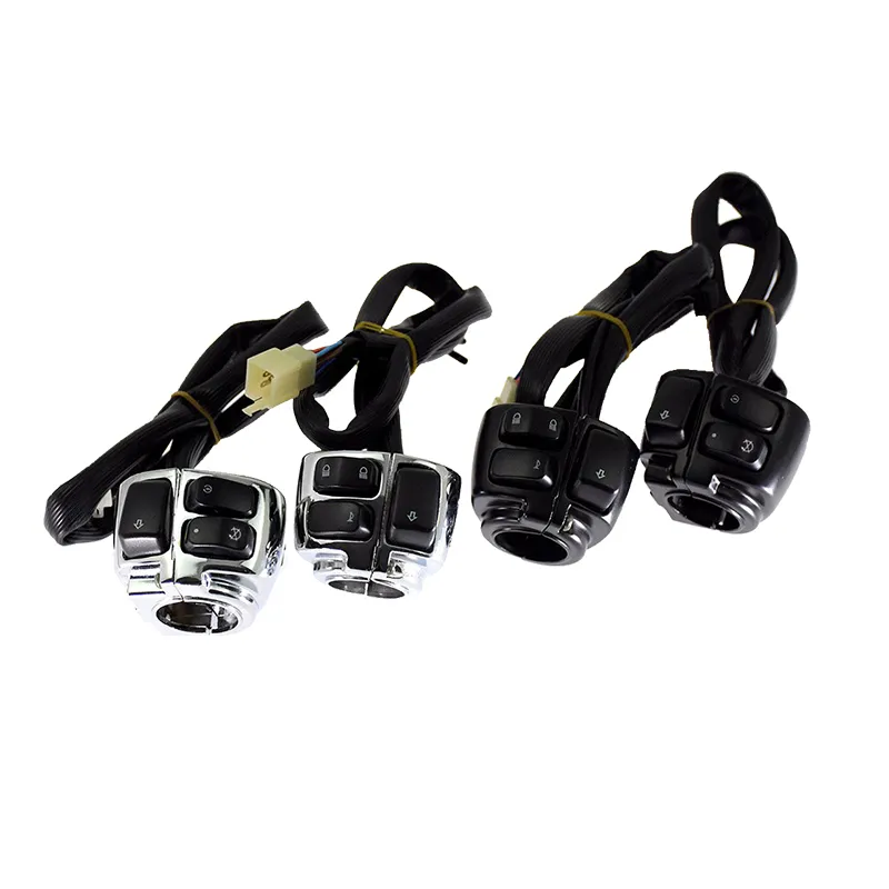 NOLLAM Handle Switch Button For Harl&ey Softail For Dyna For Sportster 883 1200 V-Rod TO&UR&IN&G Electra Glide Motorcycle 1" 25mm Handlebar Turn Signal Control Switch (Color : Blackone - Foto 2