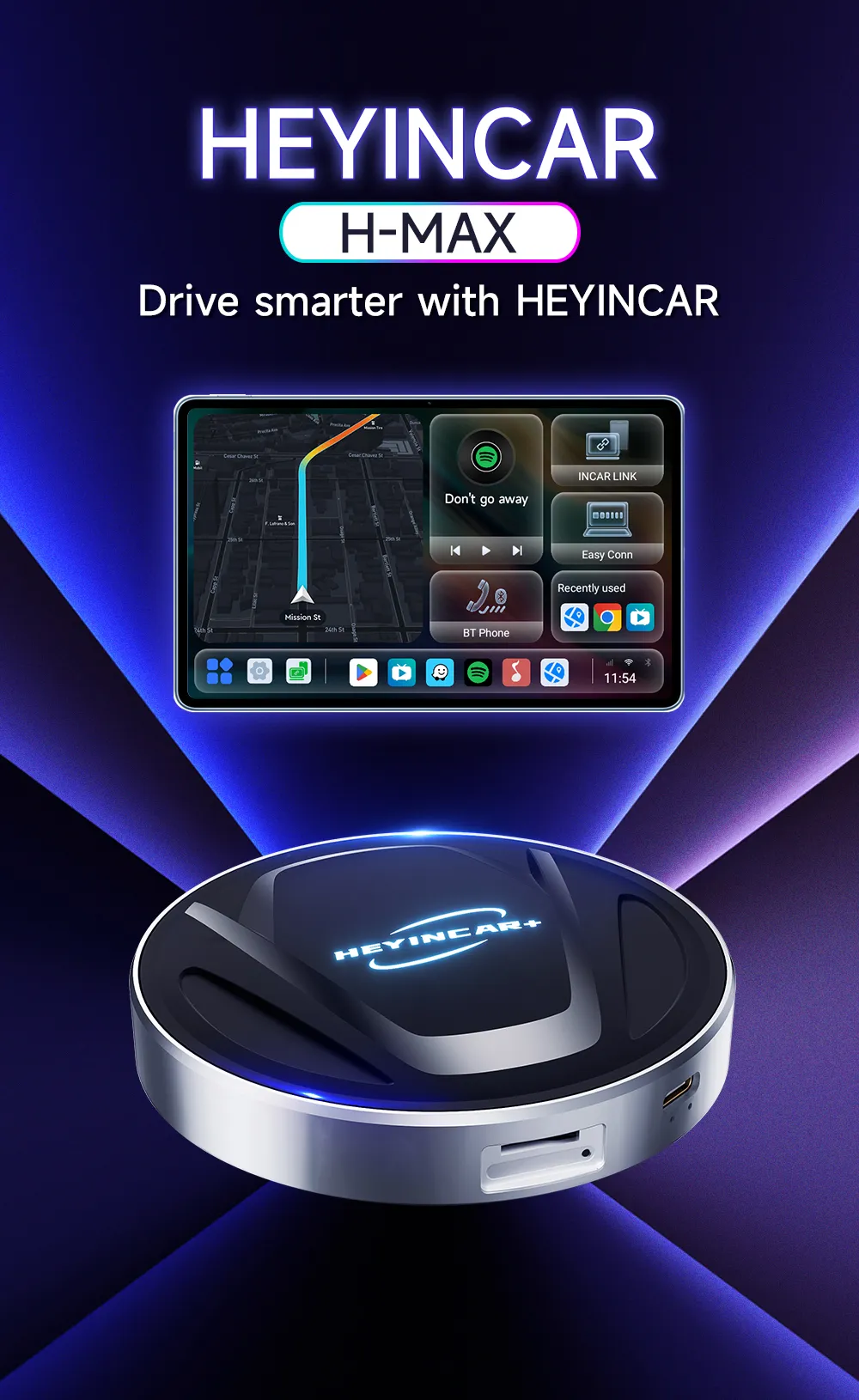専用】HEYINCAR+ CarPlay すごせ AI Box Android 13