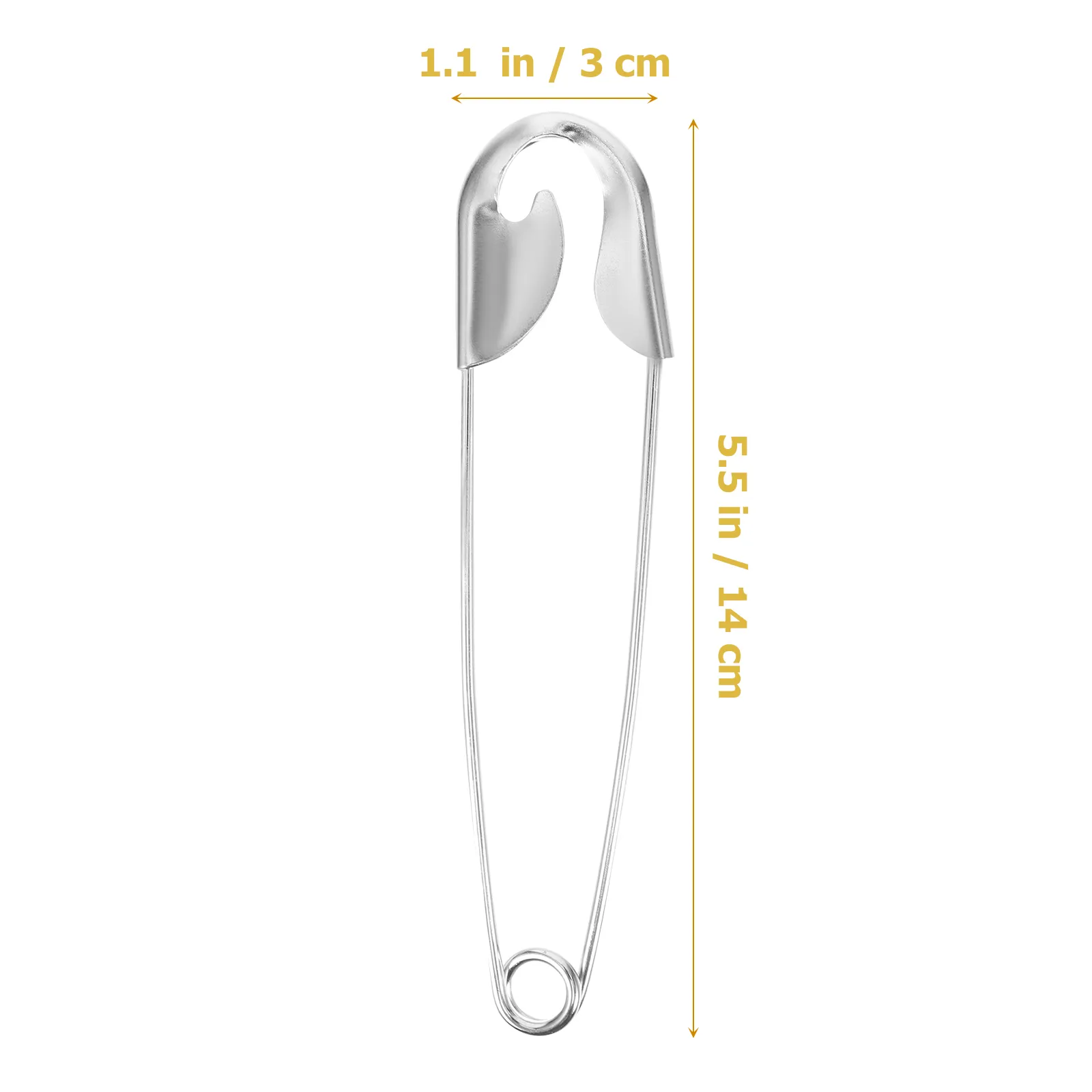 Large Safety Pin Clothes Pins: Metal Baotou Pins For Laundry - Main Image