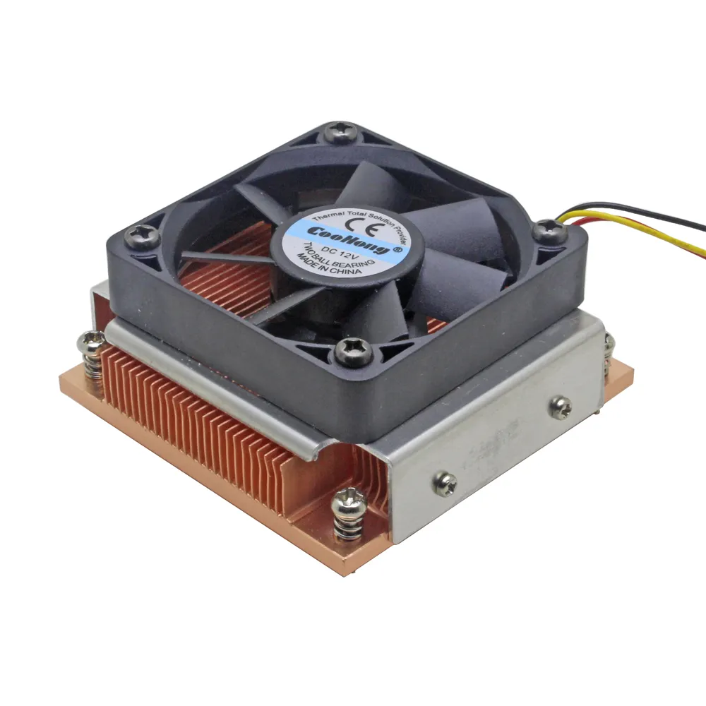 1U Server CPU Cooler Copper heatsink cooling fan for Intel Core PGA988 989 Computer Mobile Processor Active cooling