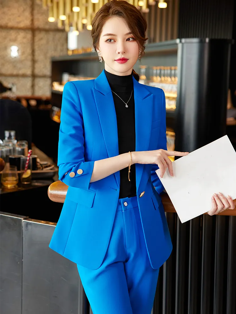 Save Big on Bulk Women Office Pants Suit Sets Khaki Blazers Women's Pants  Suit Set Office Lady Two Piece Suits In Beige, Pink, Coffee, Blue S 5XL,