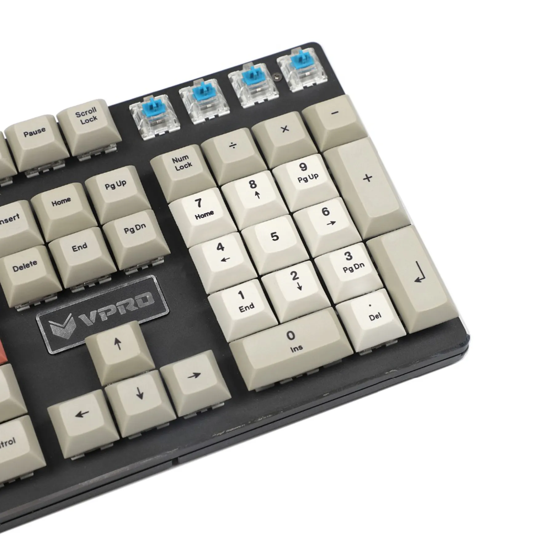 DSA Profile 9009 Keycap Set, 125 Keys, Dye Sub PBT, ANSI ISO AZERTY ...