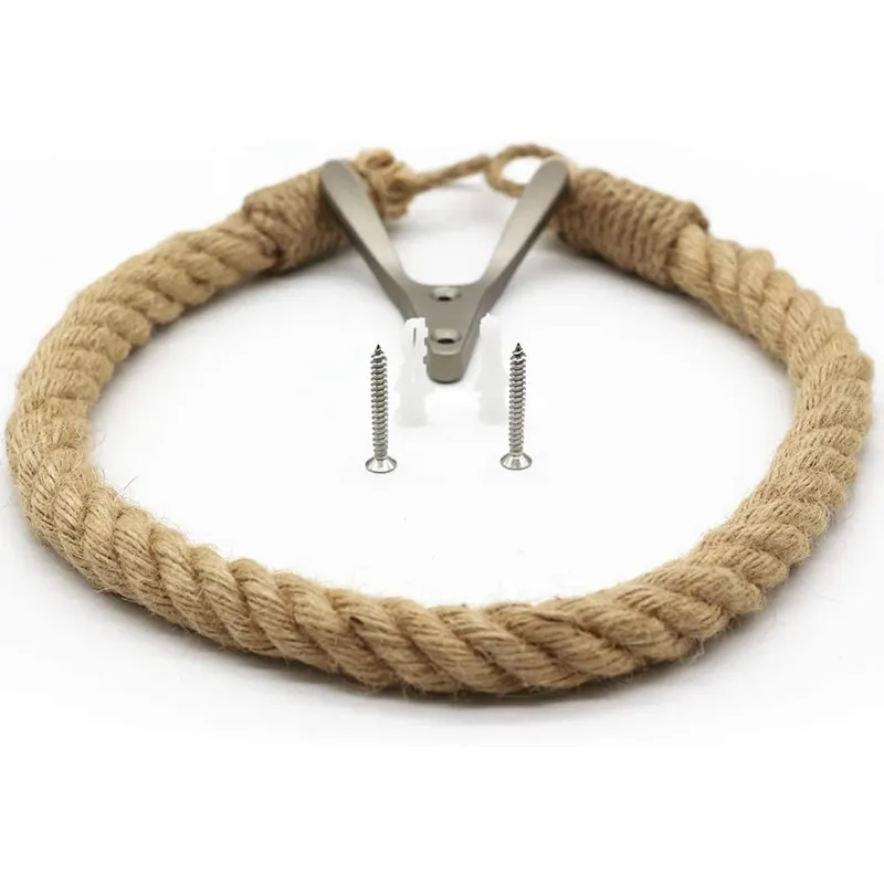 DHgate.com:2024Rustic Rope Toilet Paper Holder, Bathroom Towel Ring ...