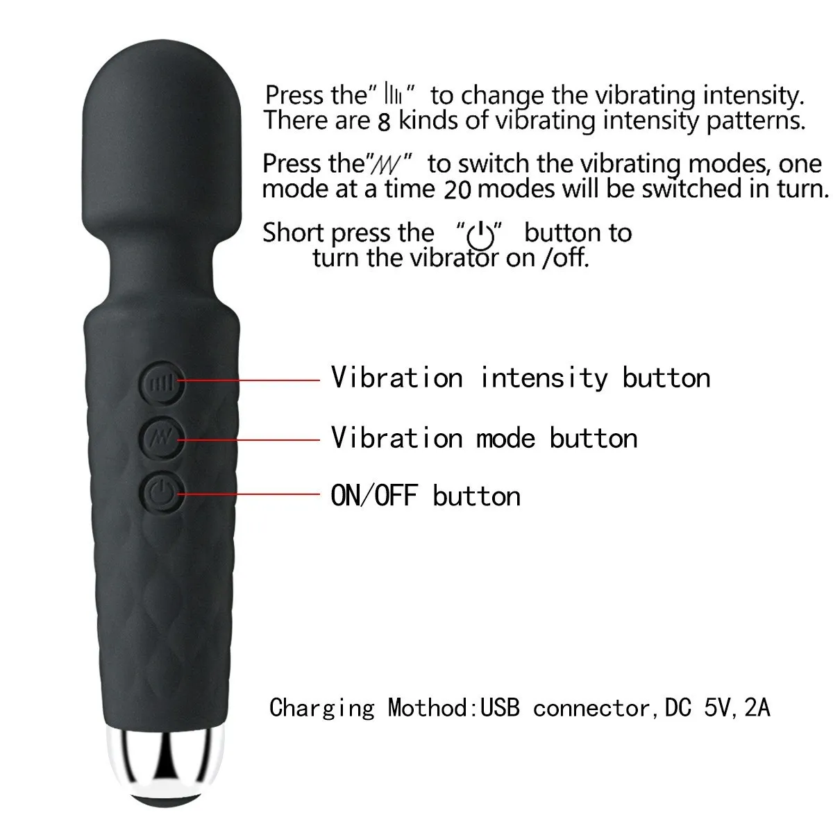 WZQQ Rechargeable G Spot Wand Vibrator Powerful... From Infant, $11.08 |  DHgate.Com