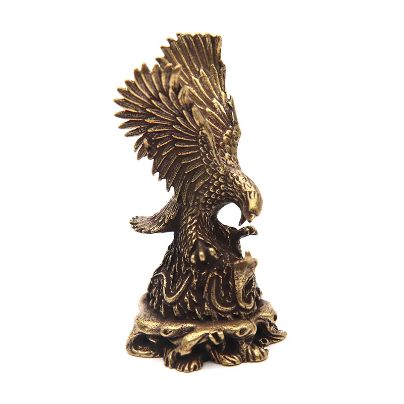 Antique Eagle & Snake Brass Figurine - Vintage Home Decor, Feng Shui ...