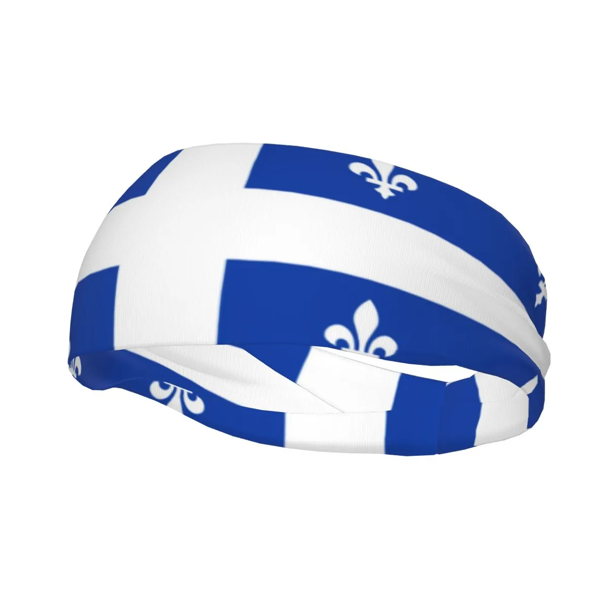 Cute Flag Sweatband Sports Headband for Running Cycling Yoga Fitness Unisex Red Line Flag Sweatband Sports Headband For Running  main image 4