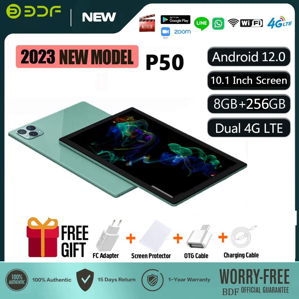 BDF TECHNOLOGY 10.1インチタブレットPC BDF 10.1 inch Tablet PC 4GB+64GB Android 11 Support 3G
