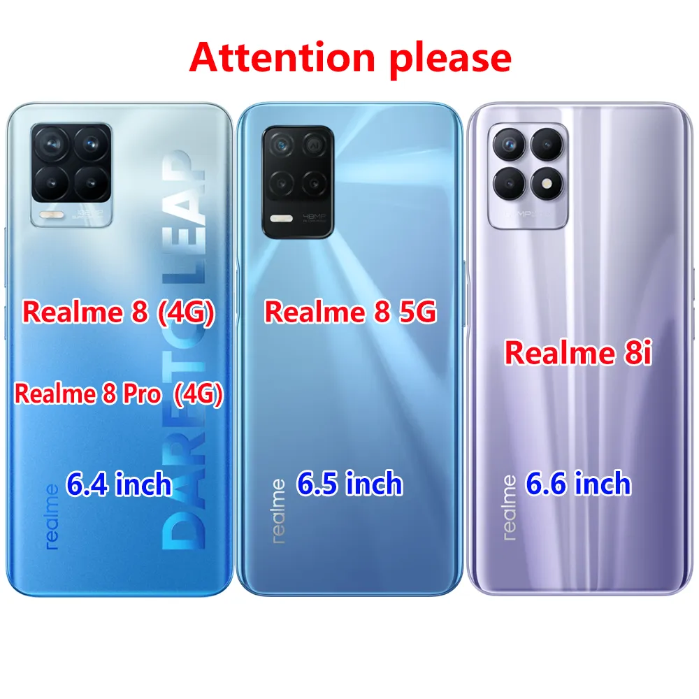 Coque Anti-choc Transparente Pour Realme 8 5G (RMX3241) Et V13 5G - TPU Souple, Protection Complète