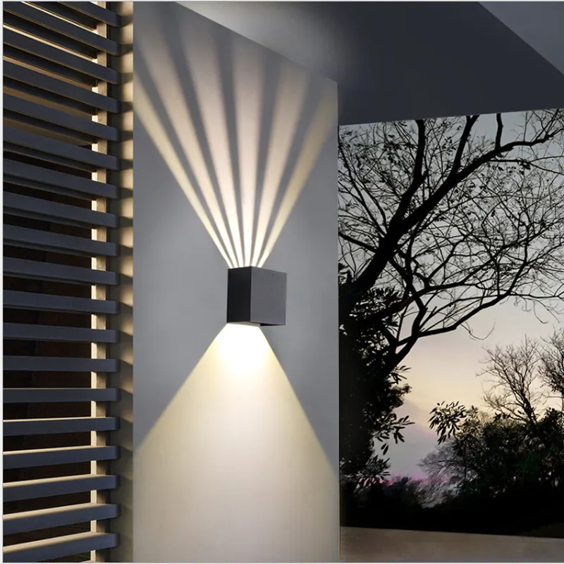 20W LED Wall Sconce Cube – Adjustable Up/Down Light – IP65 Waterproof – 3000K/4000K
