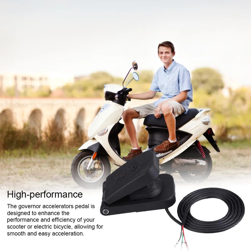 Pédale D'accélérateur électrique L-faster Pour Karting, Voiture Enfant, Tricycle électrique – En ABS, Réglable, Installation Facile