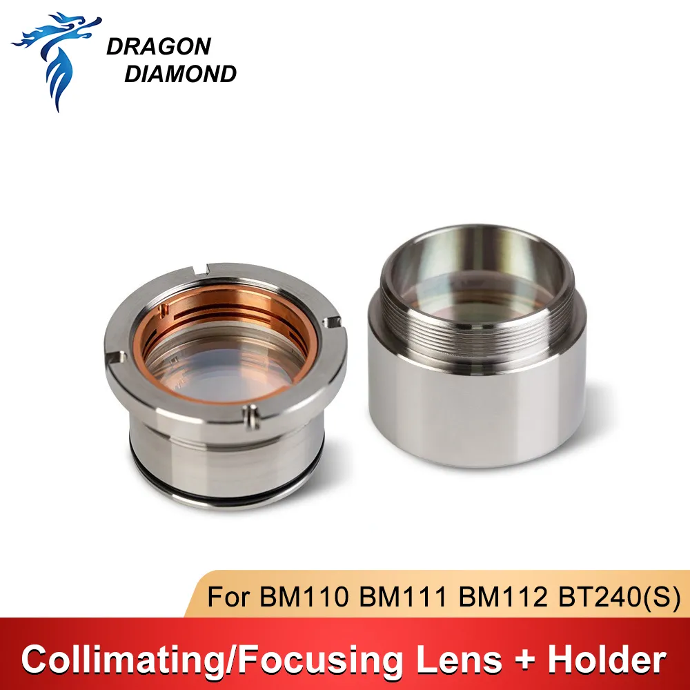 Raytools BM115 Focus Lens Collimator Lens With Holder D37 F100 F150 F200mm For Raytools BM115 Laser Cutting Head Lens