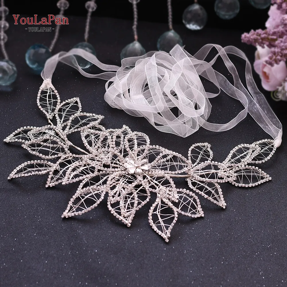 Crystal Bridal Belts: Rhinestone Wedding Belt For Dresses Silver