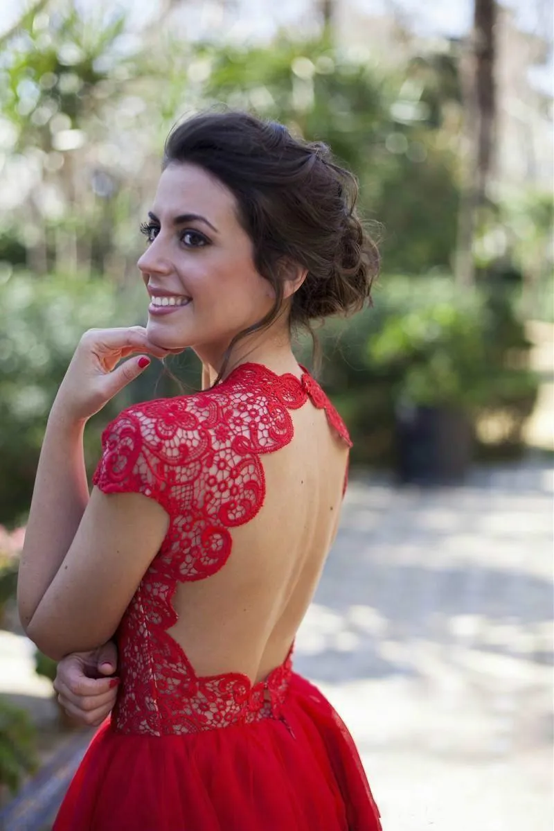 open lace back dress Sabrina Glamorous Square Neckline Long Sleeves Sequin Mini Homecoming Dresses, Burgundy main image 0