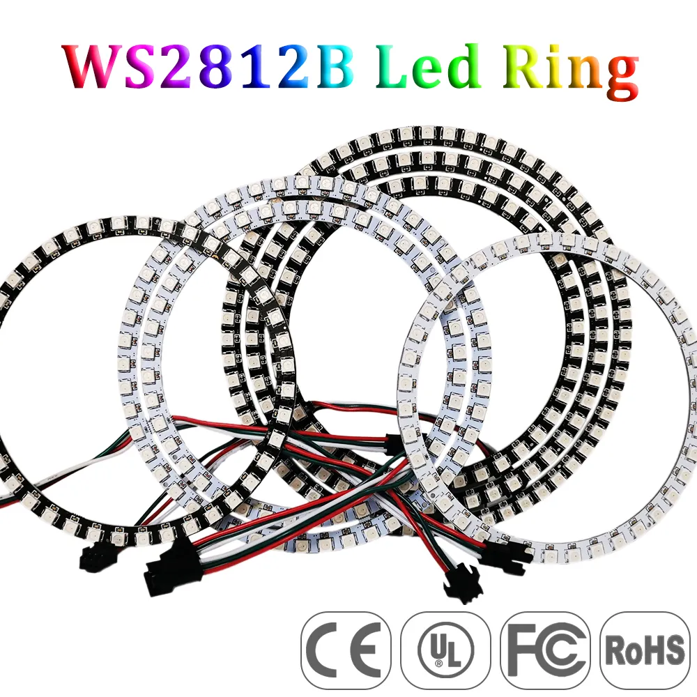 DC5V WS2812B Individually Addressable RGB Round LED Ring Light for ...