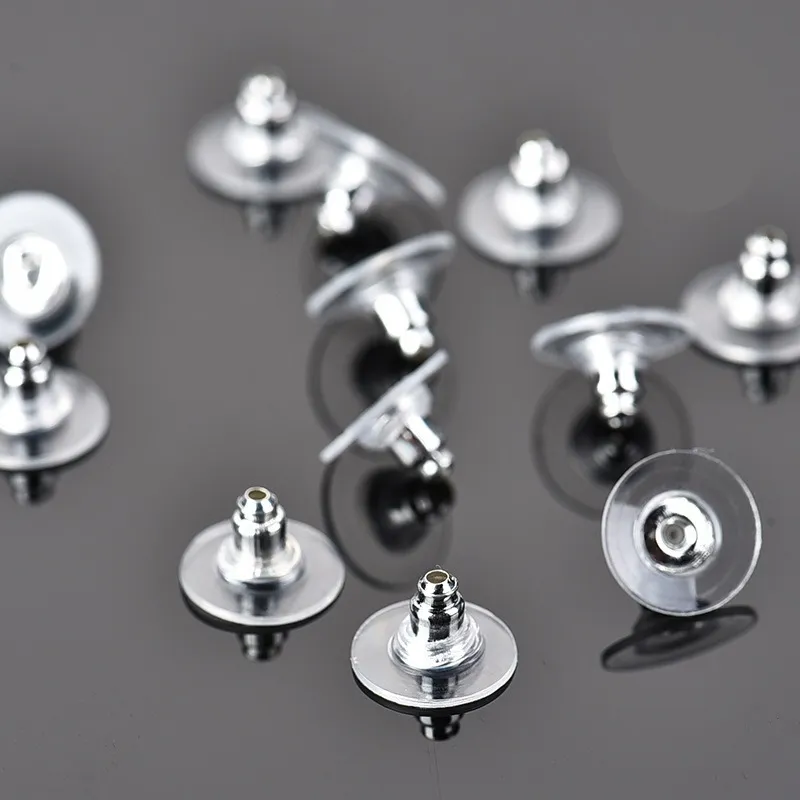 Soft Earring Backs Stoppers Set Silicone Metal Rubber Earring