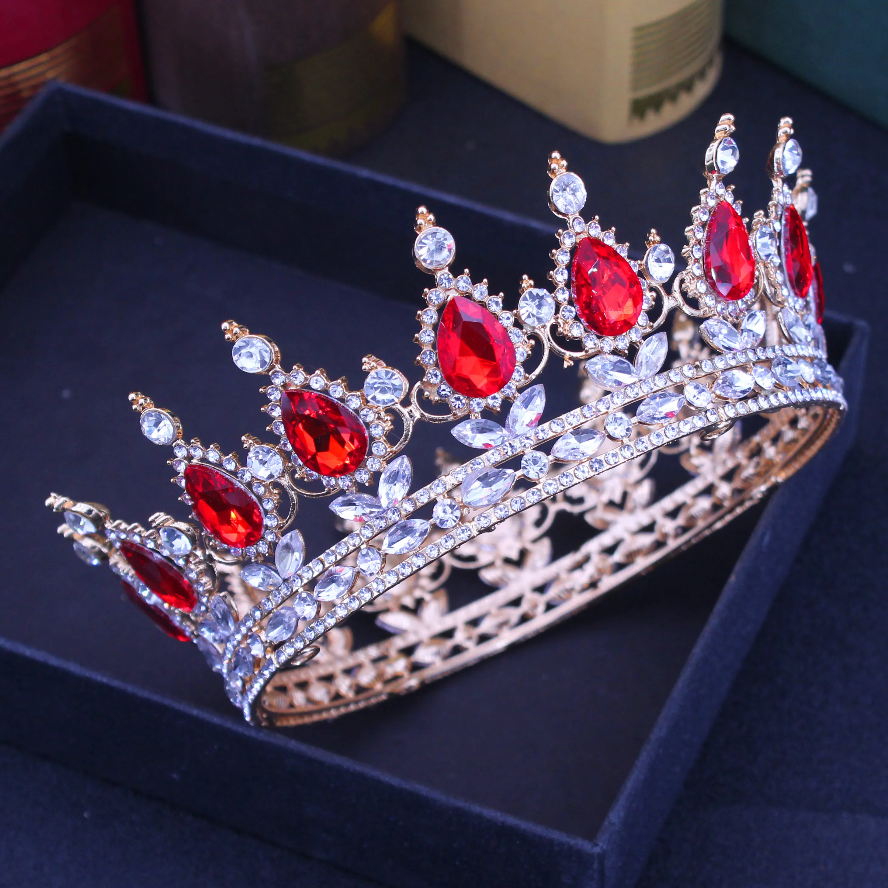 Wedding Tiara Crystal Crown: Vintage Style Diadem... From 
