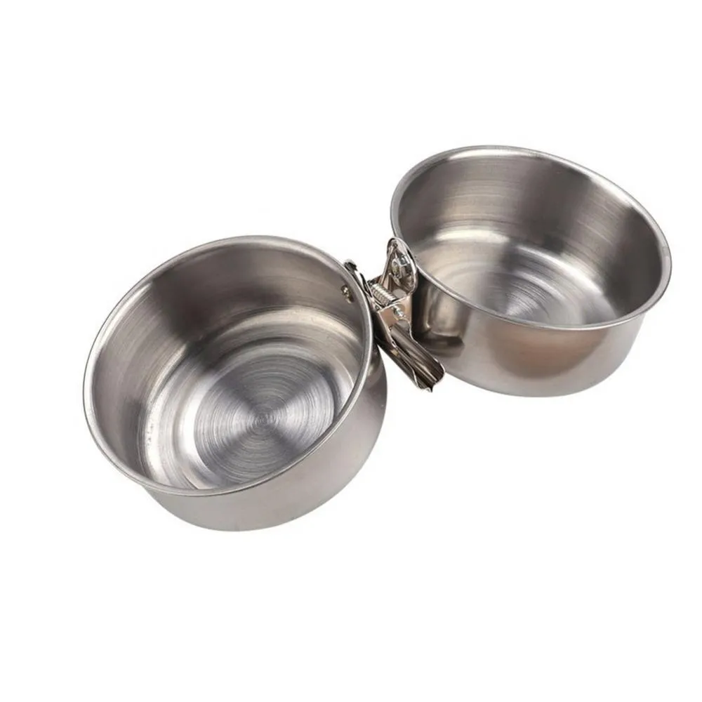 Double Bird Feeder Bowl With Cage Clip For Parrots And Birds_voghion.com