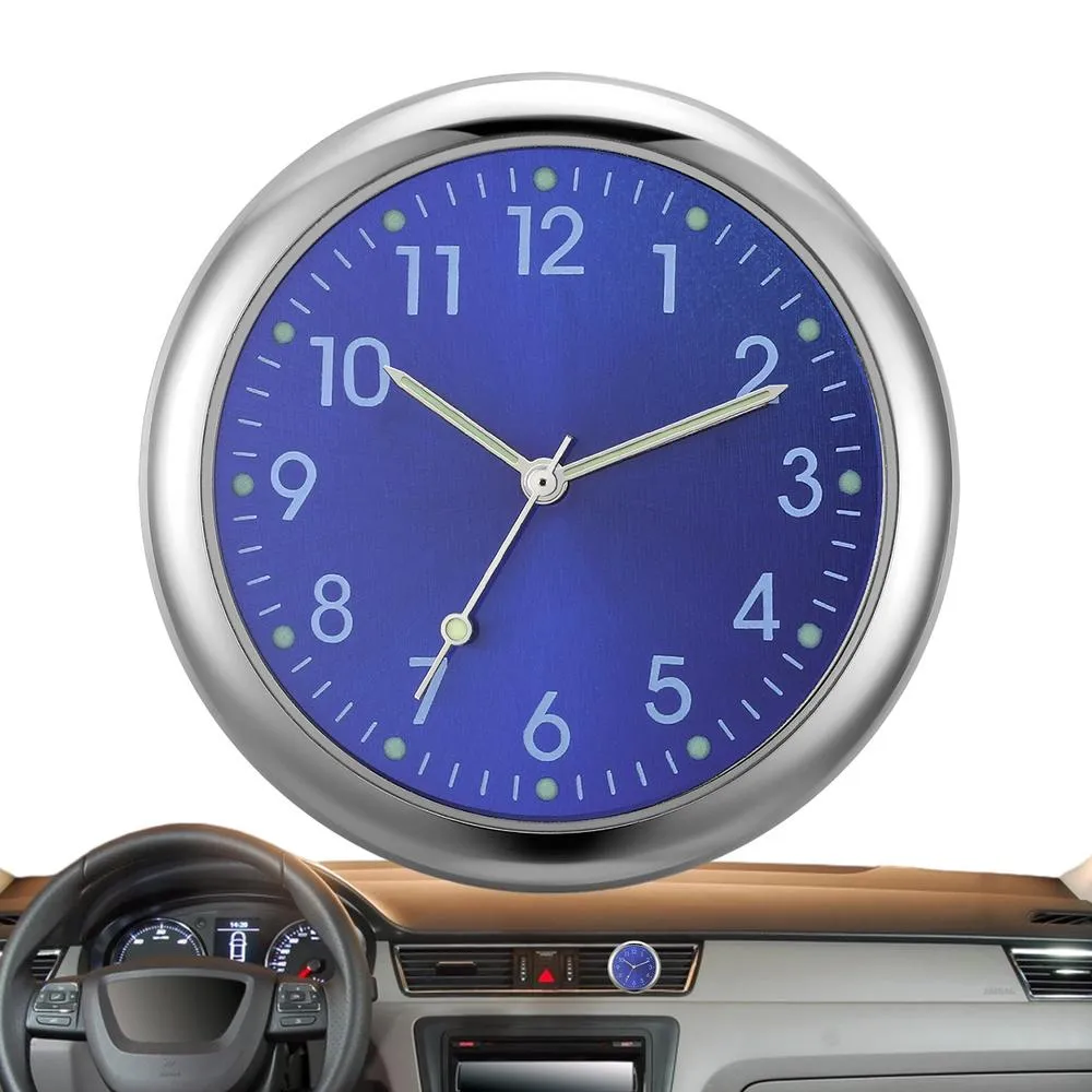 3 Pieces Car Mini Clock Car Dashboard Clocks Luminous Car Clock Pocket Stick-On Clock Cars Air Vent Clip Quartz Clocks Vehicle Dashboard Clock Mini Vehicle Clock Car Pocket Clock For Cars Boat Bike