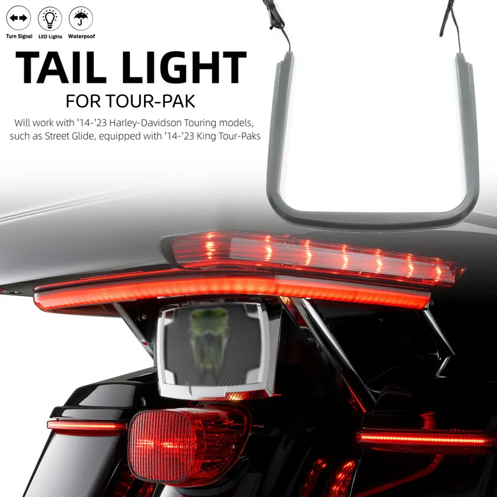 Microlazers Ultra Small Harley Chopper Brake & Tail Light – Red LED, Dual Function
