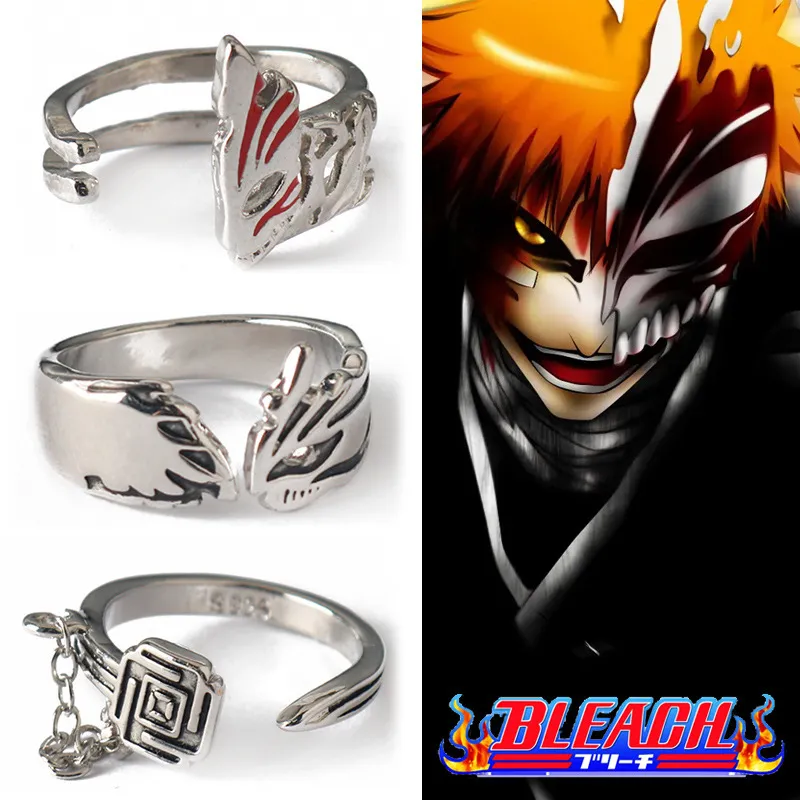 Adjustable Couple Lover Ring Anime BLEACH Kurosaki Ichigo Jewelry