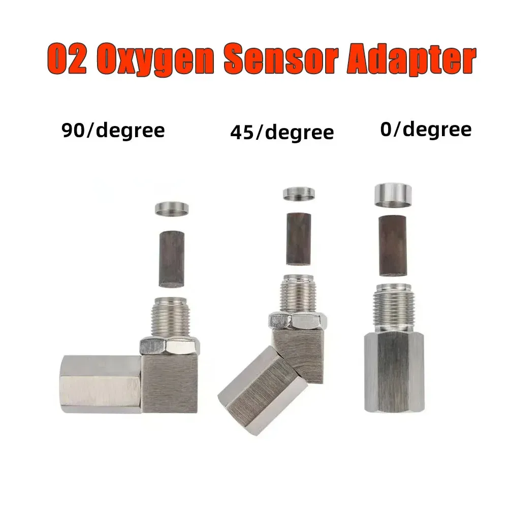 Universal Oxygen O2 Sensor Spacer Adapter Bung 0°/45° /90° Degree