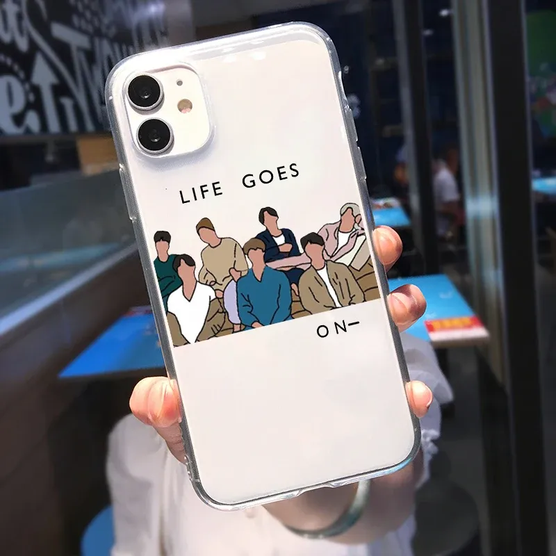 防弾少年団(BTS) - BTSDynamite Dy-na-na Case IPhone12/12pro Kpop BTS Dynamite Life Goes On Clear Phone Case Soft Cover