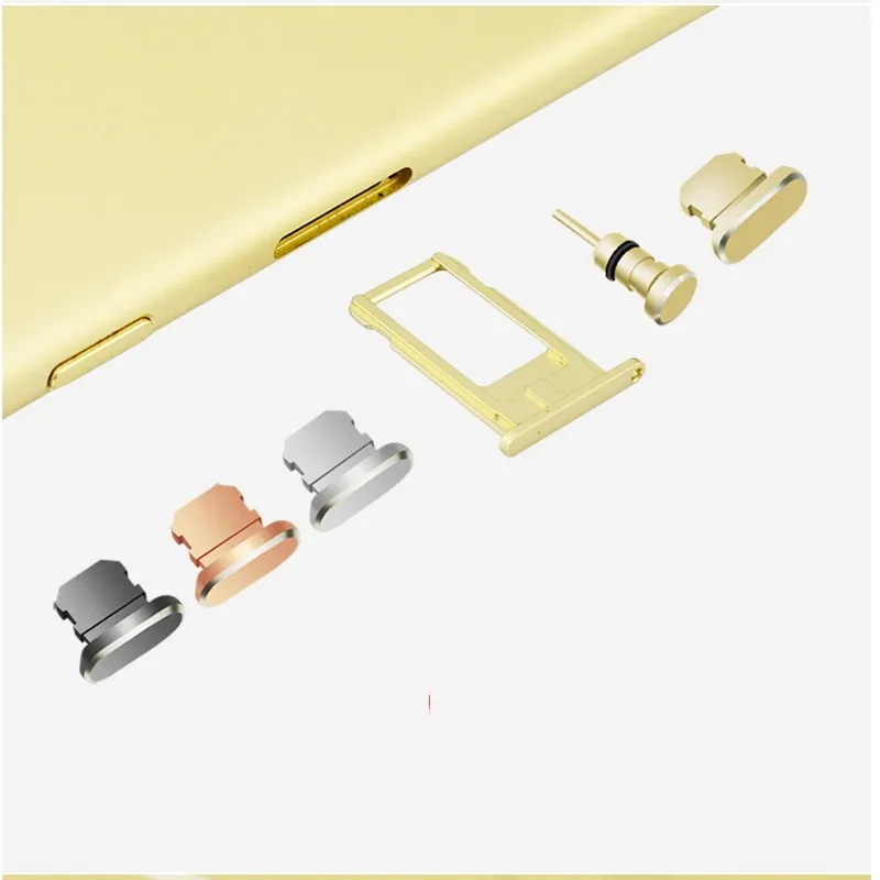 Set Tappi Antipolvere Per USB-C In Silicone E Metallo, Con Spazzole E Perno Di Rimozione, Per Smartphone E Dispositivi Vari, Nero